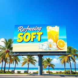 A beautifully designed advertising billboard featuring an eye-catching layout