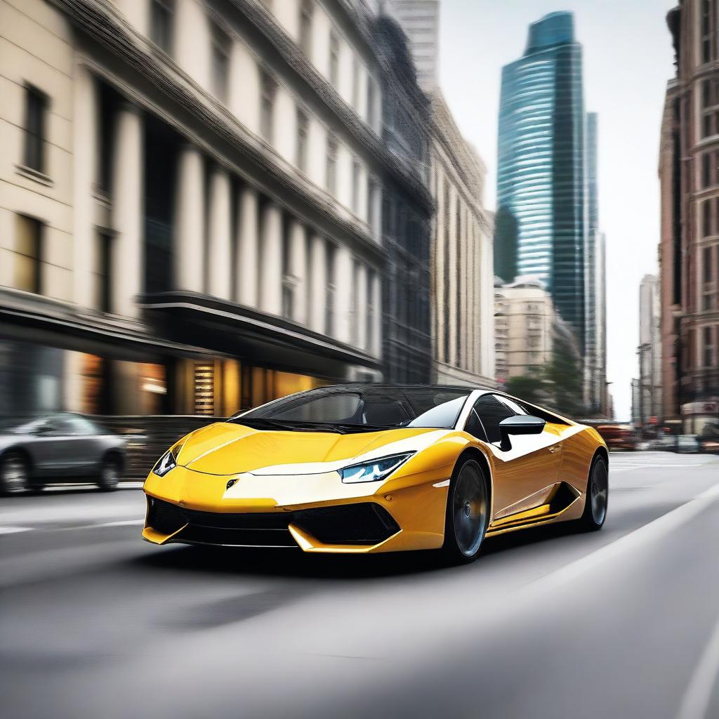 A high-quality, photo-realistic image of a Lamborghini sports car