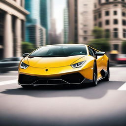 A high-quality, photo-realistic image of a Lamborghini sports car