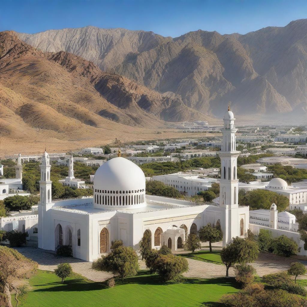 An ultra-realistic, high-quality photograph showcasing the beauty of Oman