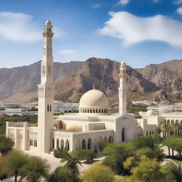 An ultra-realistic, high-quality photograph showcasing the beauty of Oman