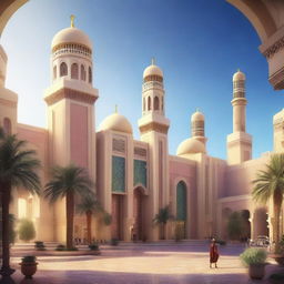 A high-quality digital art image depicting Oman in the year 2090