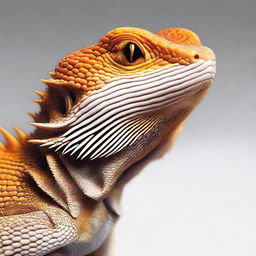 A high-quality, photo-realistic image of a bearded dragon