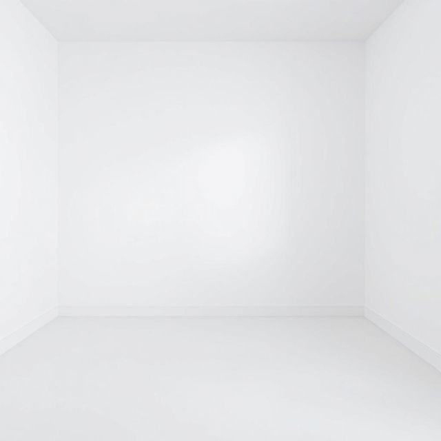 A perfectly white wall of a bedroom, minimalistic and devoid of any furnishings or decorations