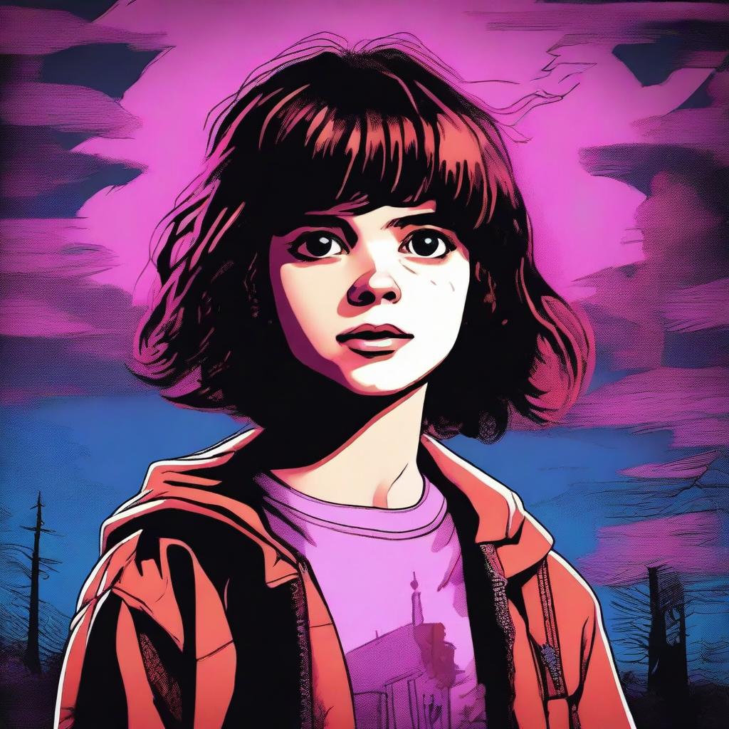 A high-quality, digital art image inspired by the TV show 'Stranger Things', featuring the character Vecna