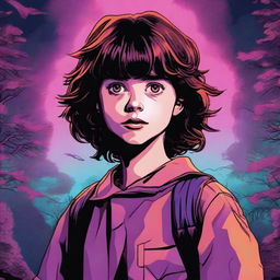 A high-quality, digital art image inspired by the TV show 'Stranger Things', featuring the character Vecna