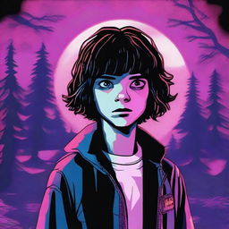 A high-quality, digital art image inspired by the TV show 'Stranger Things', featuring the character Vecna