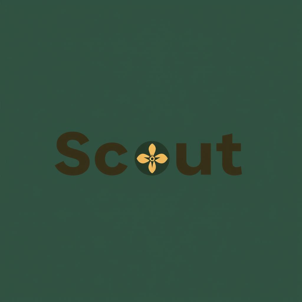 A modern logo design for a brand named 'Scout'