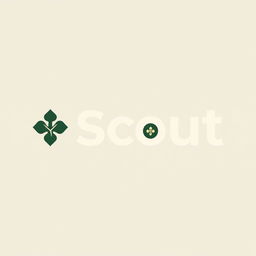 A modern logo design for a brand named 'Scout'