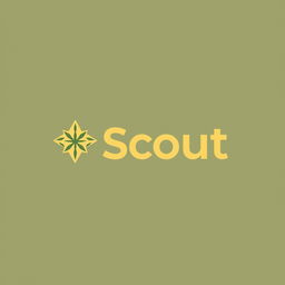 A modern logo design for a brand named 'Scout'