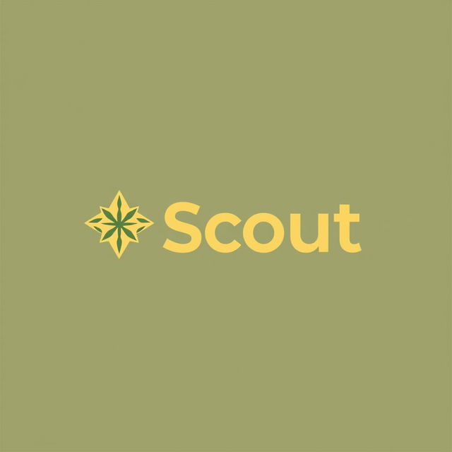 A modern logo design for a brand named 'Scout'