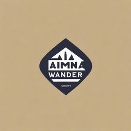 A high-quality digital image of a creative logo, featuring the name 'Pamana Wander'