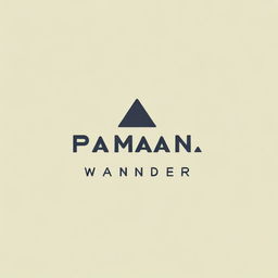 A high-resolution digital image of a minimalist logo for 'Pamana Wander'