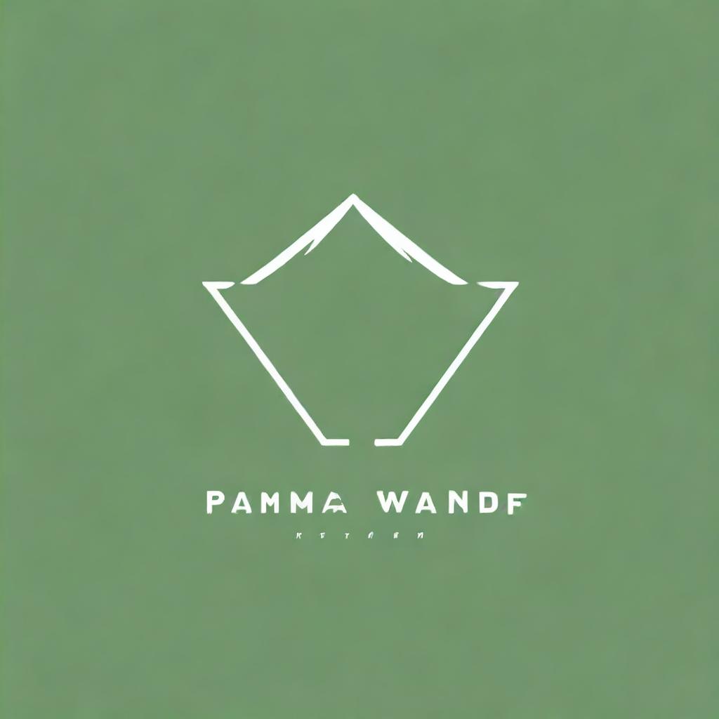 A high-quality digital image of a minimalist logo for 'Pamana Wander'