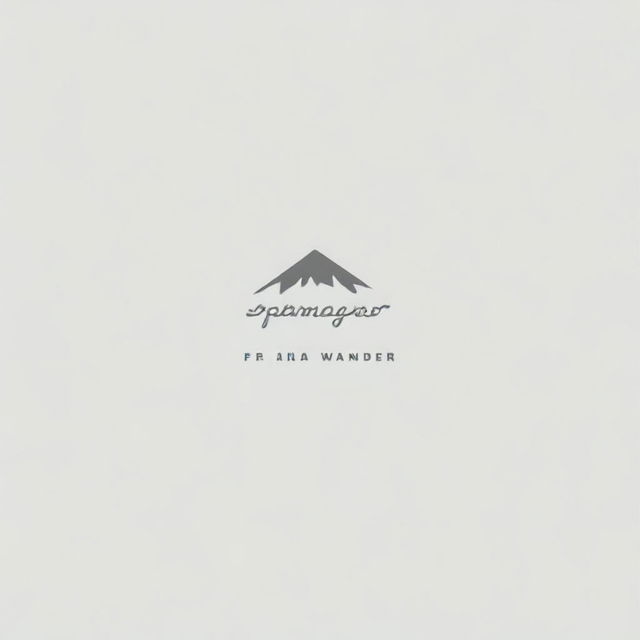 A high-quality digital image of a minimalist logo for 'Pamana Wander'