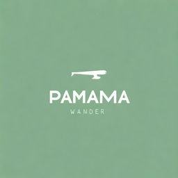 A high-quality digital image of a minimalist logo for 'Pamana Wander'