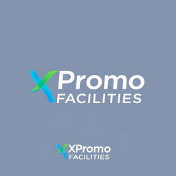 A professional and modern logo design for 'XPromo Facilities', featuring a sleek and contemporary font