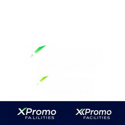 A professional and modern logo design for 'XPromo Facilities', featuring a sleek and contemporary font