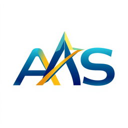 A modern logo design featuring the letters 'AS' prominently displayed