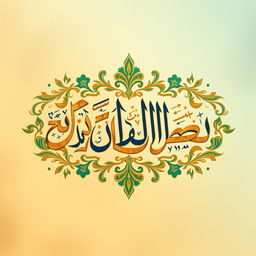 An artistic and elegant depiction of the name 'Muhammad' in beautiful calligraphy, surrounded by intricate geometric patterns and floral designs inspired by Islamic art