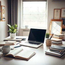 A minimalist and modern visual interpretation of the concept of self-employment