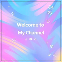 A vibrant and modern YouTube banner design showcasing dynamic elements
