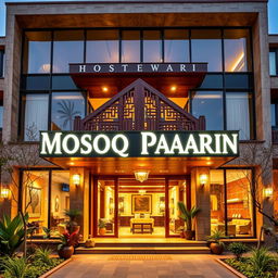An elegant and luxurious hostel named 'Mosoq Paqarin,' designed with modern sophistication and traditional Andean elements