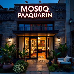 A luxurious hostel named 'M O S O Q P A Q A R I N,' featuring a striking Andean theme inspired by Cusco's rich cultural heritage