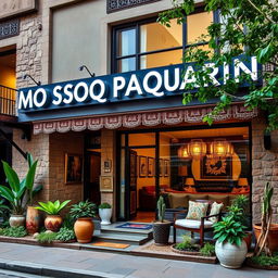 A luxurious hostel named 'M O S O Q P A Q A R I N,' featuring a striking Andean theme inspired by Cusco's rich cultural heritage