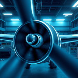 A detailed and technical illustration of the dynamic balance of an aircraft propeller