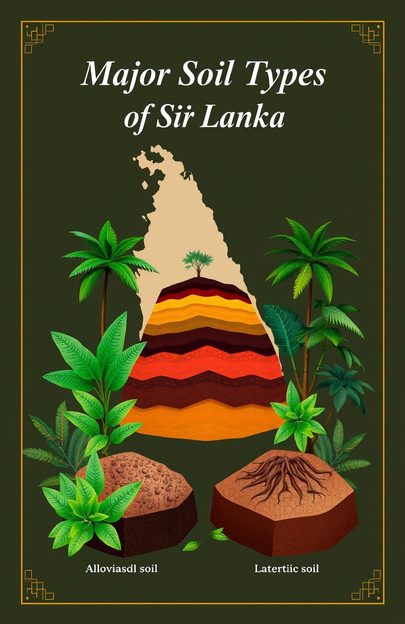 A beautifully designed cover page showcasing the major soil types of Sri Lanka