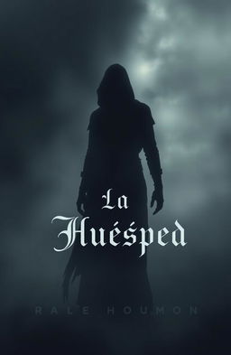A book cover design for a novel titled 'La Huésped'