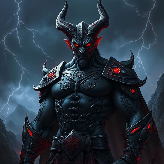 An artistic rendering of Orobas in a fantasy style, depicting this demon with an aura of power and mystery