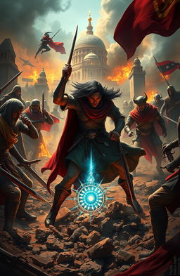 A dramatic and vivid depiction of a dystopian world at war, divided into three major nations: the Federation of Aurion, the Ottoman Sultanate, and Neo Prussia