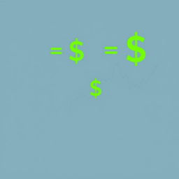 A minimalist illustration depicting mathematical equations gradually transforming into dollar signs, symbolizing the connection between mathematics and capitalism