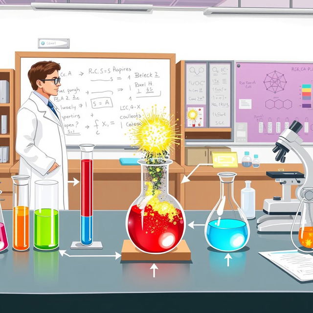 A detailed diagram illustrating a scientific experiment