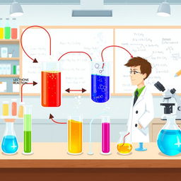 A detailed diagram illustrating a scientific experiment
