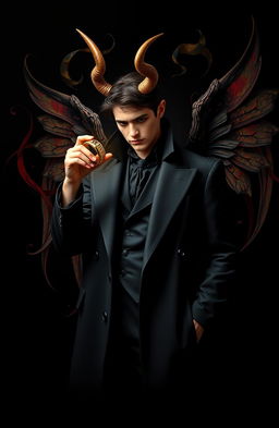 A striking image featuring Lucifer, the iconic figure often associated with rebellion and enchantment