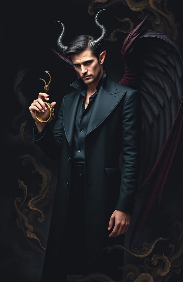 A striking image featuring Lucifer, the iconic figure often associated with rebellion and enchantment