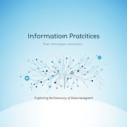 A cover page design for an information practices project featuring a modern and professional layout