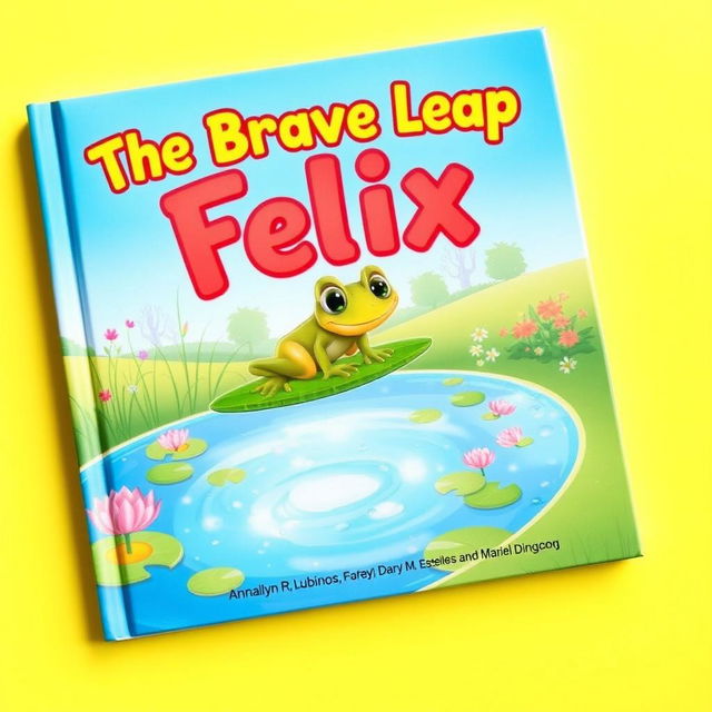 A colorful book cover for a children's book titled "The Brave Leap of Felix"