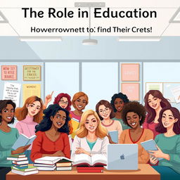A thought-provoking illustration representing 'The Role of Education: Empowering Women to Find Their Voice'