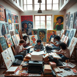 An inspiring and evocative representation of 'Breaking the Silence Through Art and Literature'