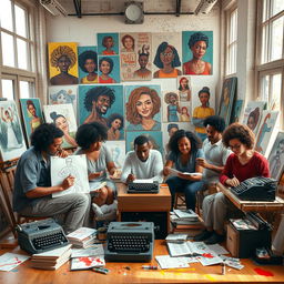 An inspiring and evocative representation of 'Breaking the Silence Through Art and Literature'