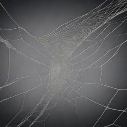 A high-resolution, fully redrawn digital art of the 'Caught in the Web' image with a transparent background