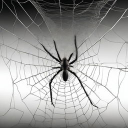 A high-resolution, fully redrawn digital art of the 'Caught in the Web' image with a transparent background