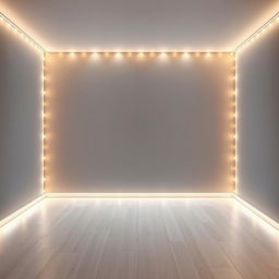 A beautifully lit interior room with a focus on the background wall