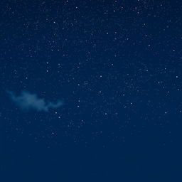 A digital art composition showcasing a mesmerizing starry night sky, ideal for a space-themed logo