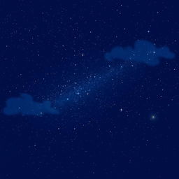 A digital art composition showcasing a mesmerizing starry night sky, ideal for a space-themed logo