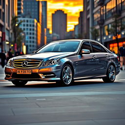 A sleek and stylish Mercedes-Benz W203 model, showcasing its elegant design and modern features